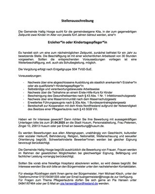 Du bist Erzieher*in oder Kindertagespfleger*in und suchst eine neue Herausforderung an einem ganz besonderen Ort? Dann bist Du bei uns genau richtig! Bewirb Dich jetzt auf Hallig Hooge! #hallighooge #immeranders #halligjob #arbeitenwoandereurlaubmachen #h