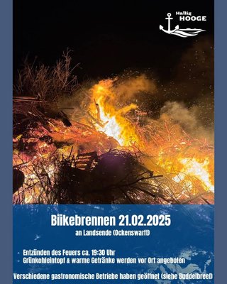 Am 21.02.25 ist Biikebrennen auf Hallig Hooge! Wer ist dabei? #hallighooge #immeranders #biikebrennen #tourismus_service_hallig_hooge #winterfeuer #halligen