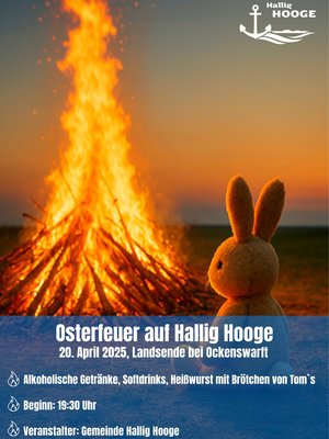 Wir freuen uns auf einen schönen Abend mit Euch! 
#Osterfeuer #hallighooge #immeranders #tourismus_service_hallig_hooge #foryou #froheostern