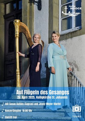 Gleich geht’s los! Um 16:00 Uhr in der Halligkirche. Wir freuen uns, dass ihr auf Hallig Hooge seid! #aufflügelndesgesanges #harfenmusik #sopran #susankuhlen #hallighooge #immeranders #foryou #halligkirche #halligen