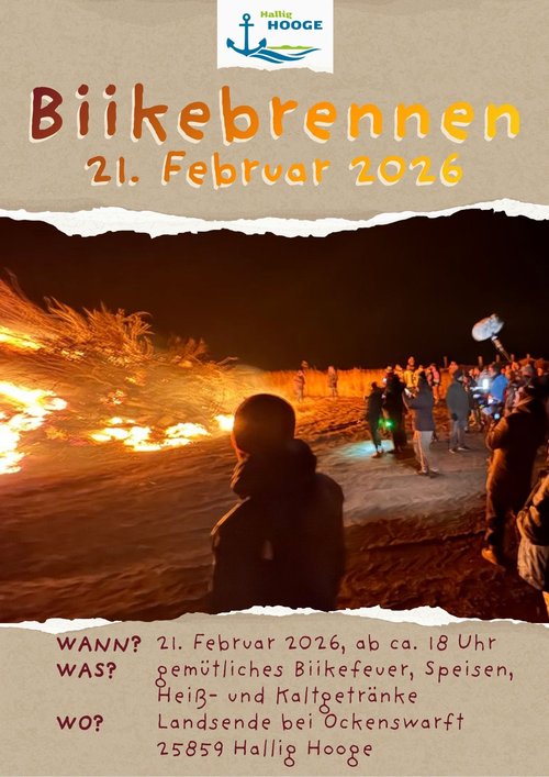 Biikebrennen 2026 Plakat