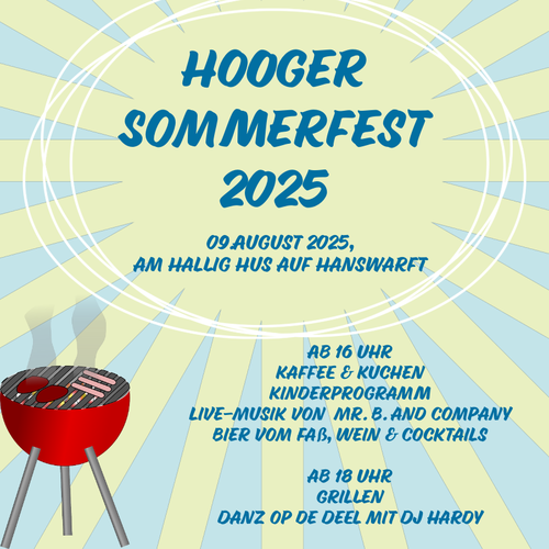 Plakat Hooger Sommerfest