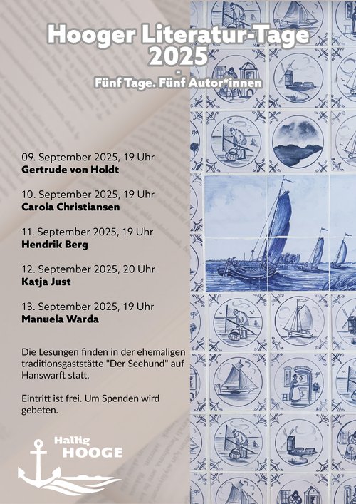 Plakat der Hooger Literaturtage 2025