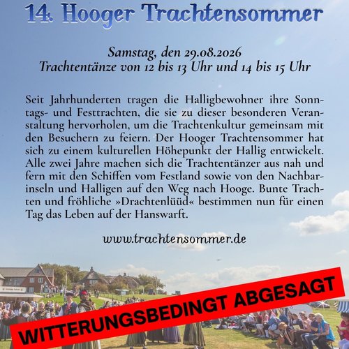 Trachtensommer 2026 abgesagt