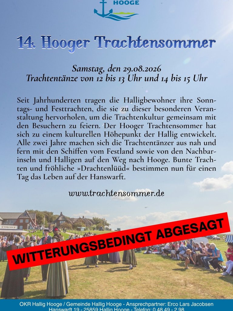 Trachtensommer 2026 abgesagt