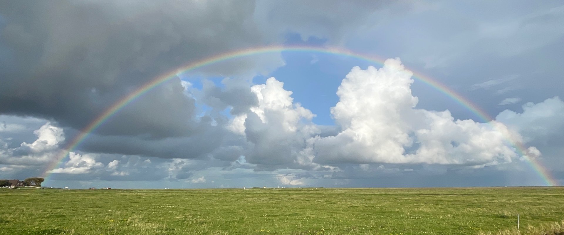 Regenbogen auf der Hallig