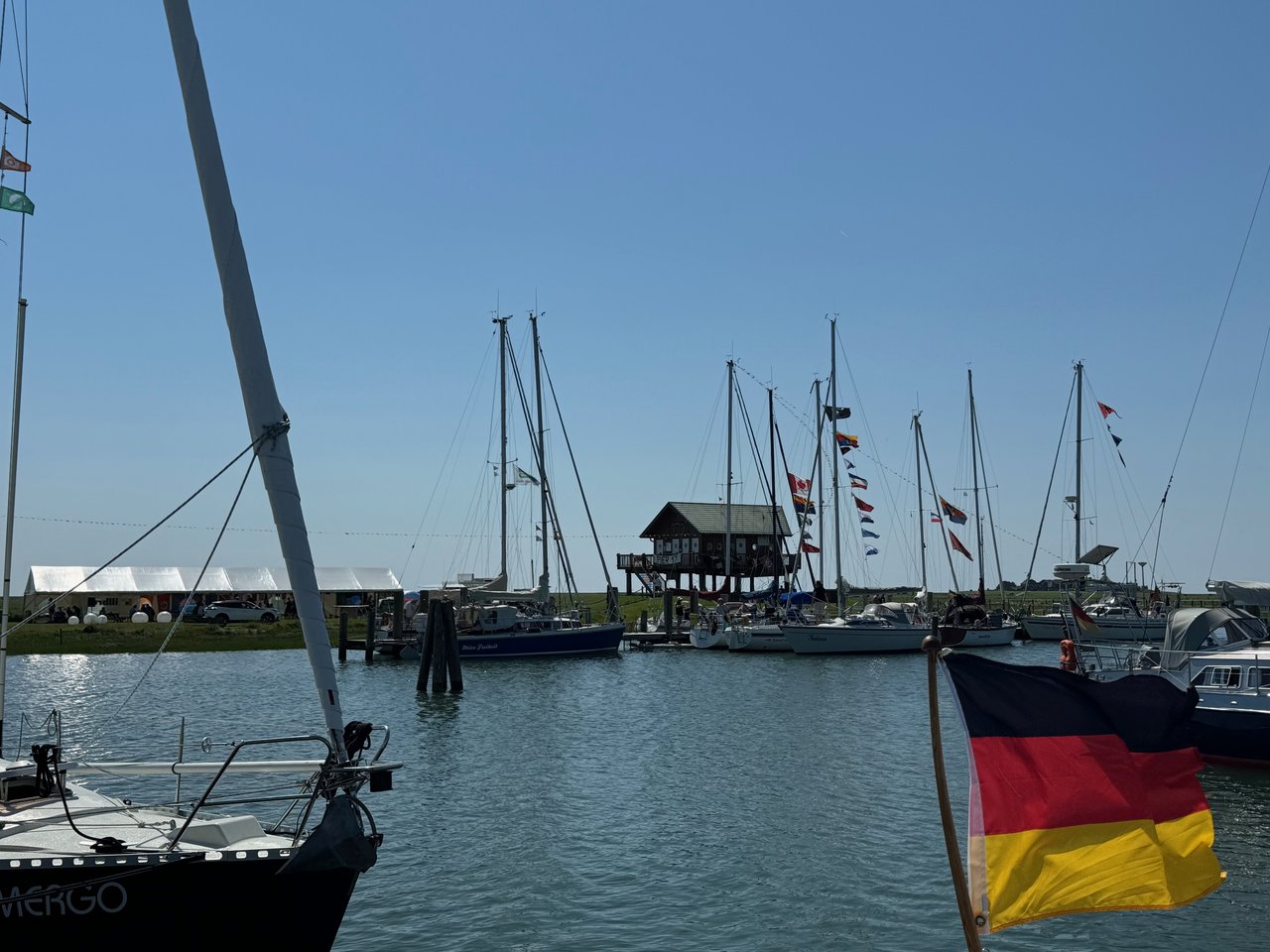 Seglerhafen von Schleusenbrücke aus