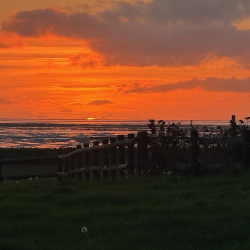 Sonnenuntergang Westerwarft