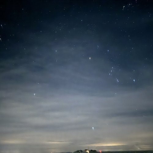 Sternenhimmel über der Hallig